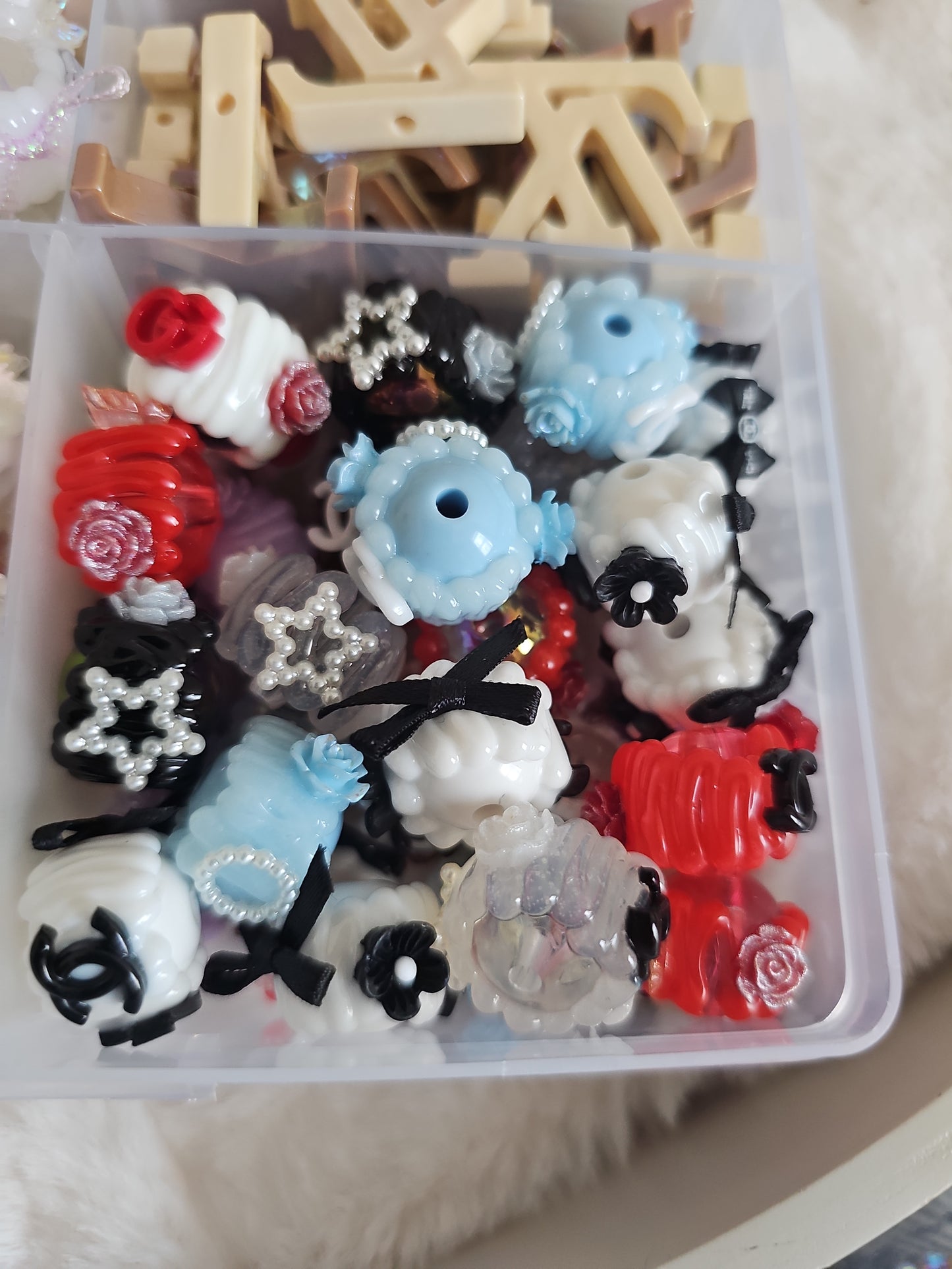 16mm Handpainted Acrylic Beads