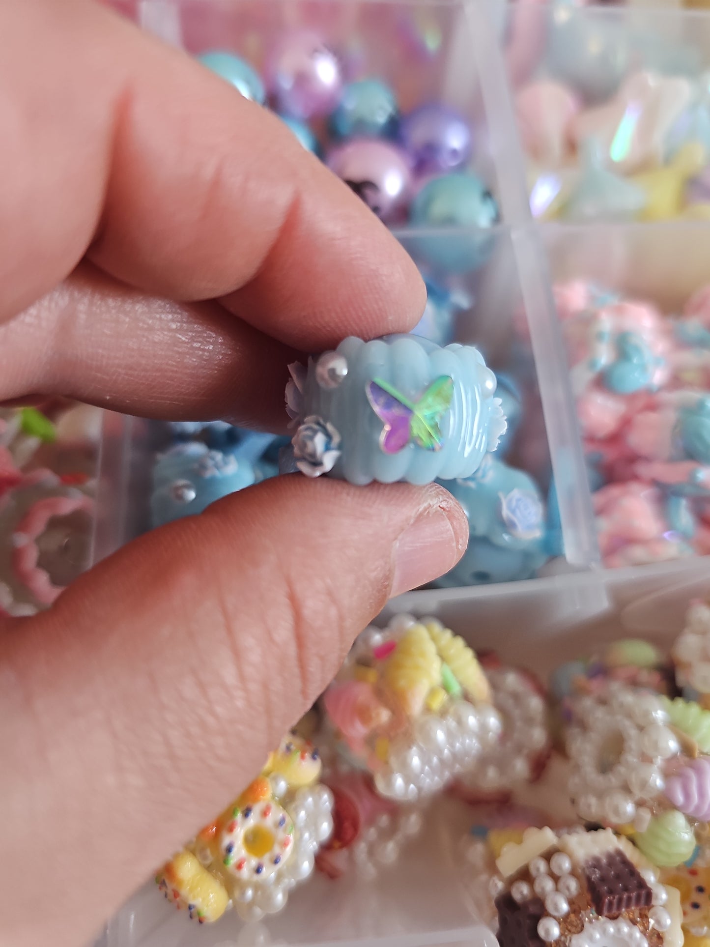 16mm Handpainted Acrylic Beads