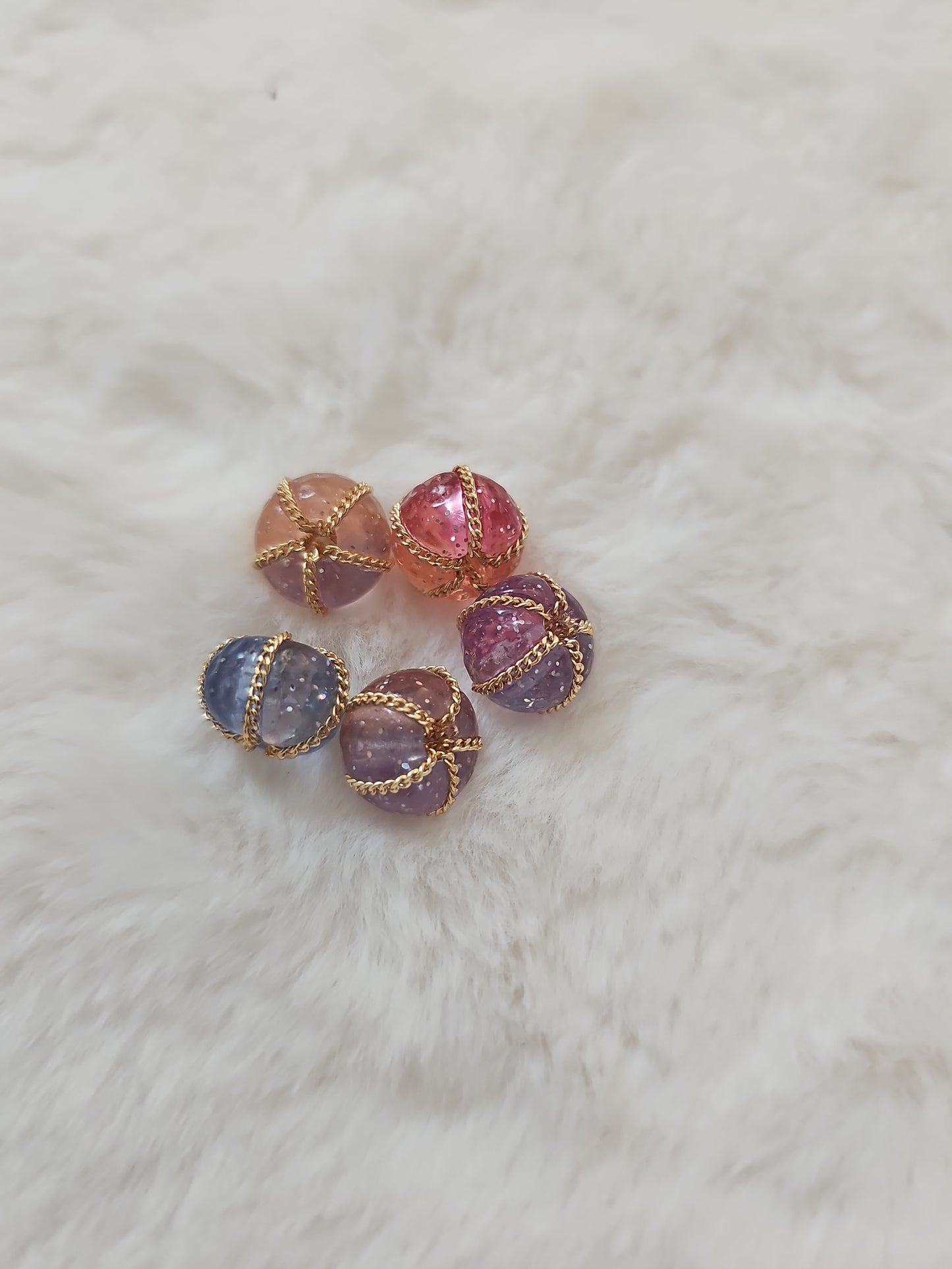 5pcs Pumpkin Beads