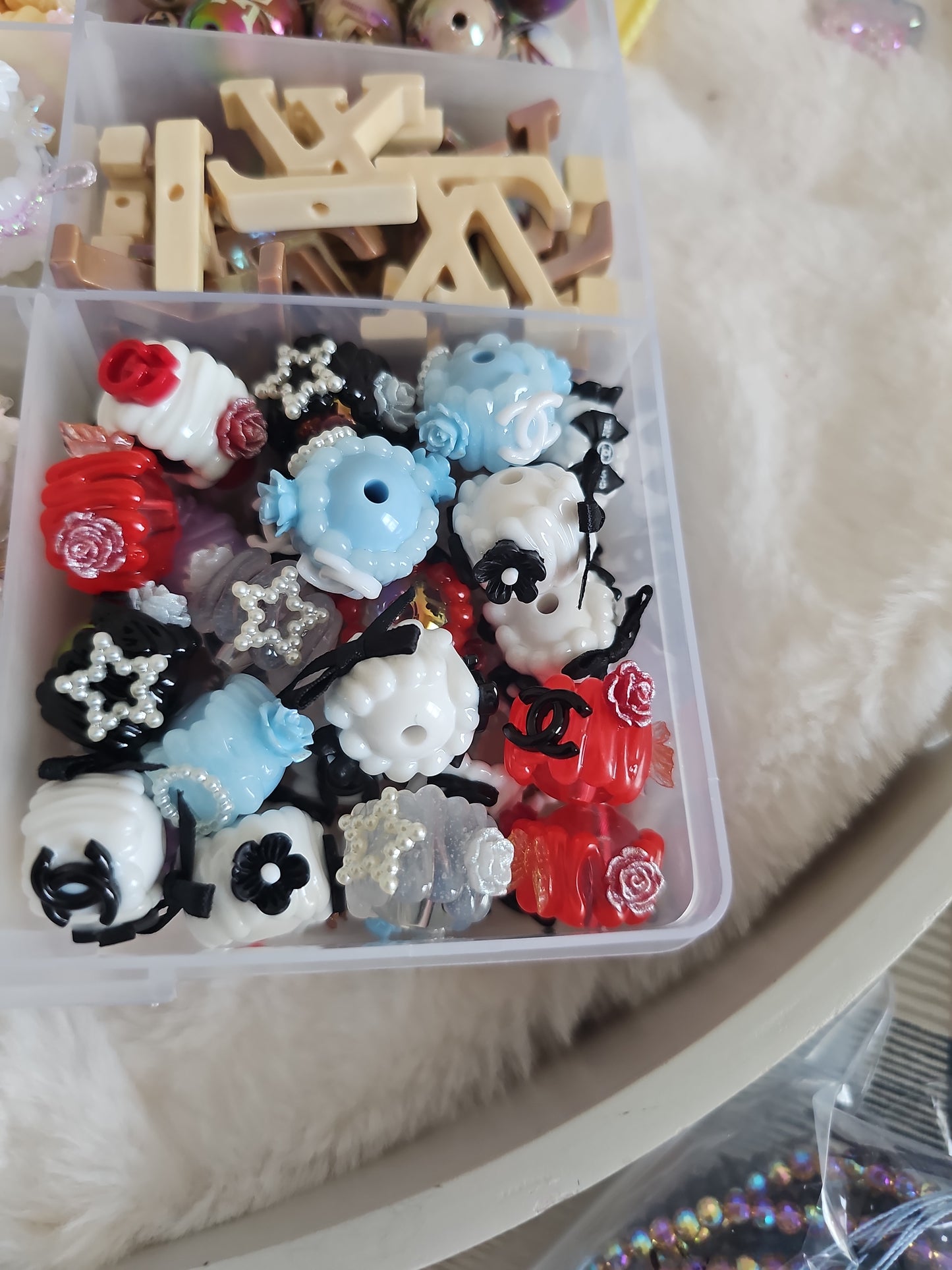16mm Handpainted Acrylic Beads