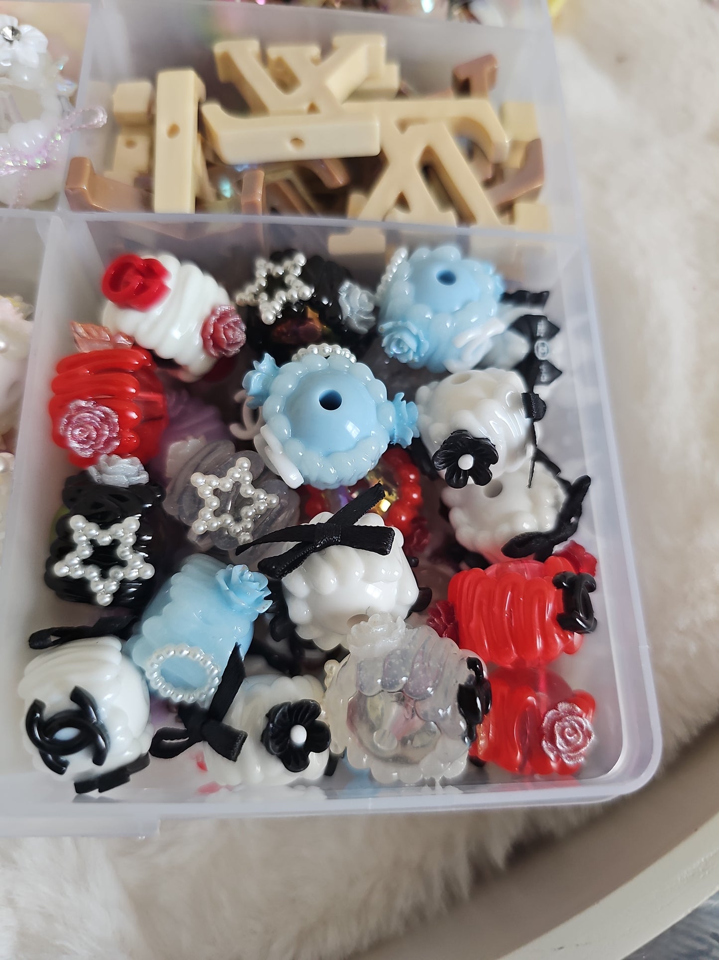 16mm Handpainted Acrylic Beads
