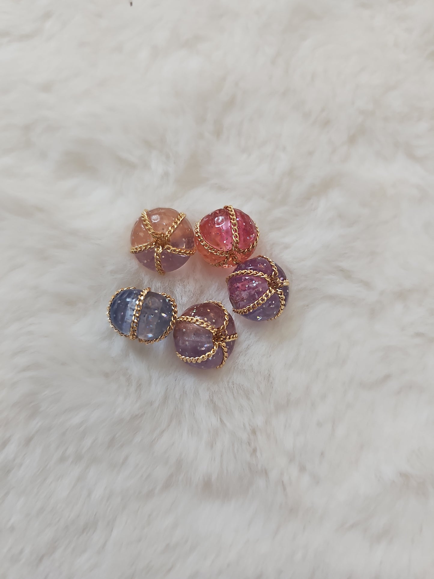 5pcs Pumpkin Beads