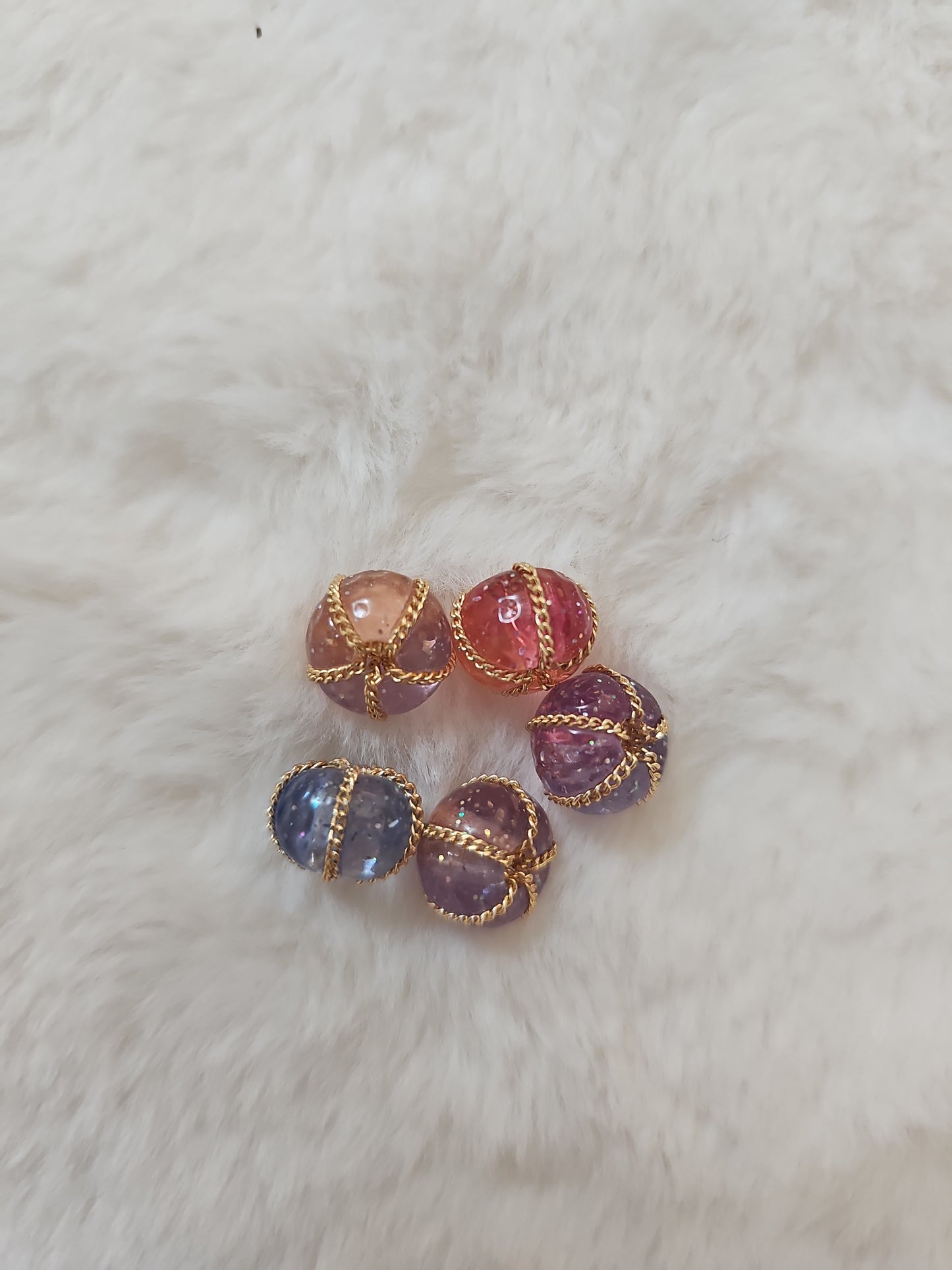 5pcs Pumpkin Beads