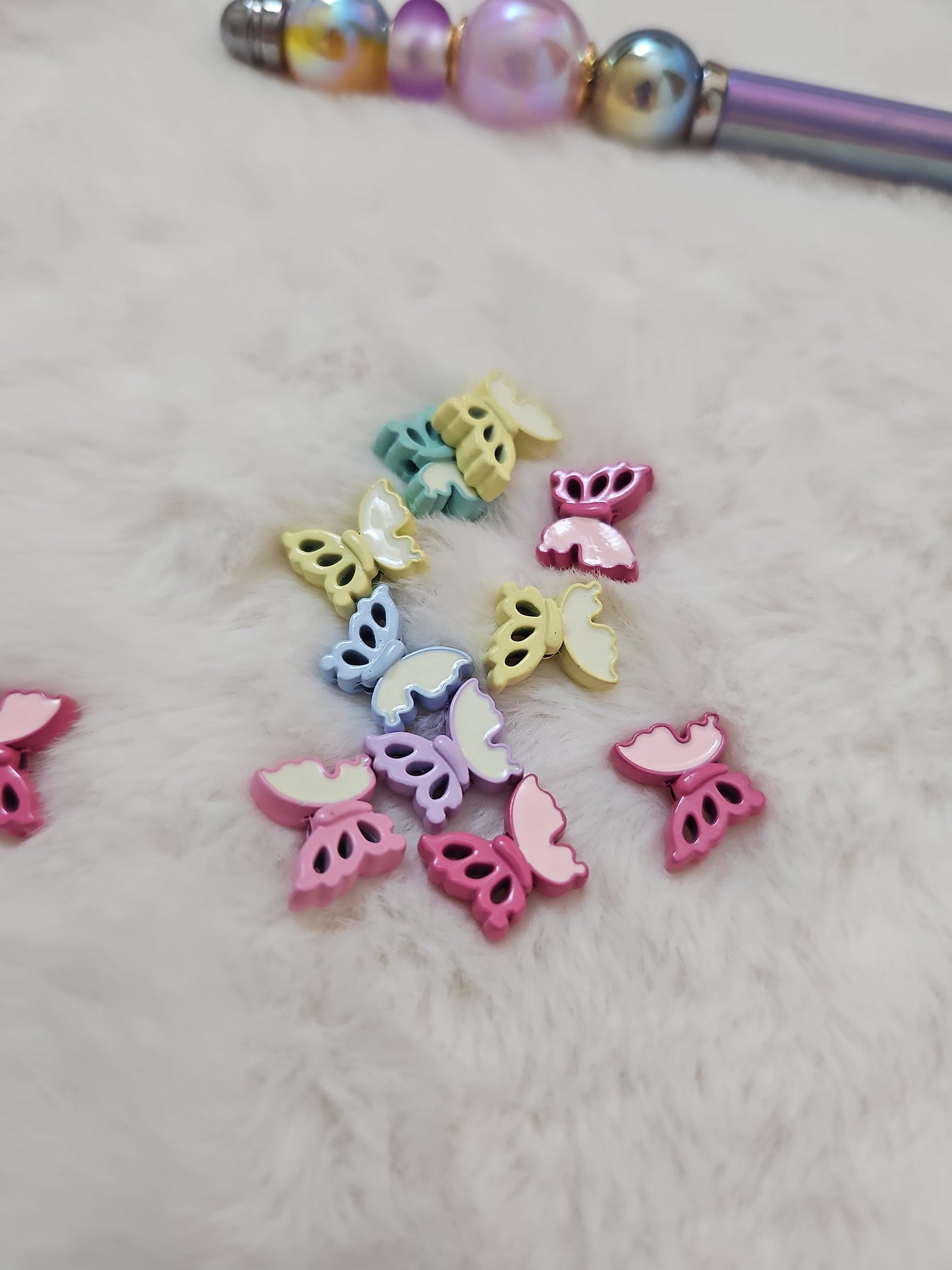 Butterfly metal bead