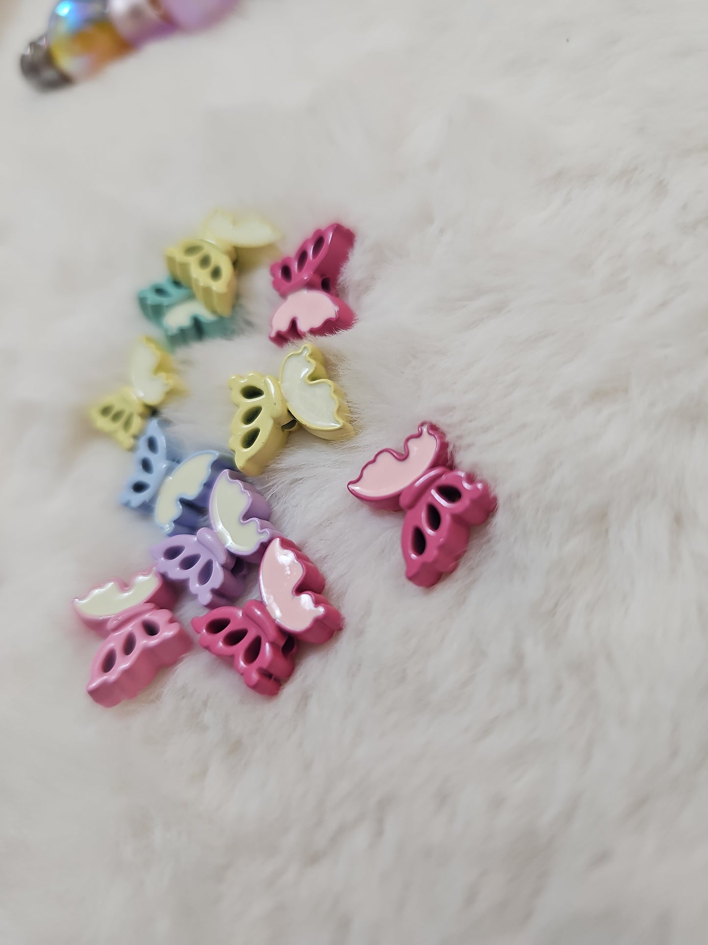 Butterfly metal bead